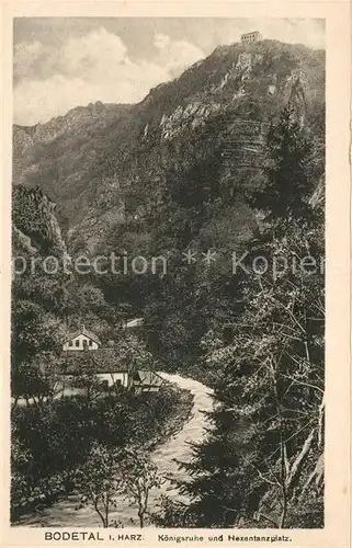 AK / Ansichtskarte Bodetal_Harz Koenigsruhe und Hexentalplatz Bodetal Harz