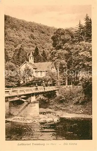 AK / Ansichtskarte Treseburg_Harz Die Kirche Treseburg Harz