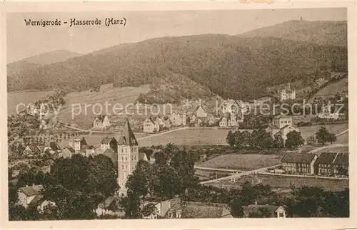 AK / Ansichtskarte Wernigerode Hasserode Panorama Wernigerode Hasserode