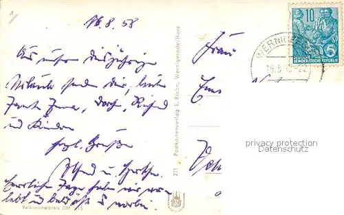 AK / Ansichtskarte Blankenburg_Harz Obere Traenkestrasse Blankenburg_Harz