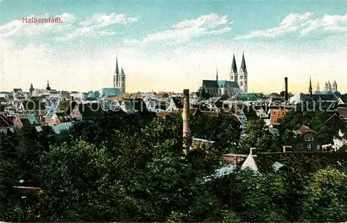 AK / Ansichtskarte Halberstadt Stadtblick Halberstadt