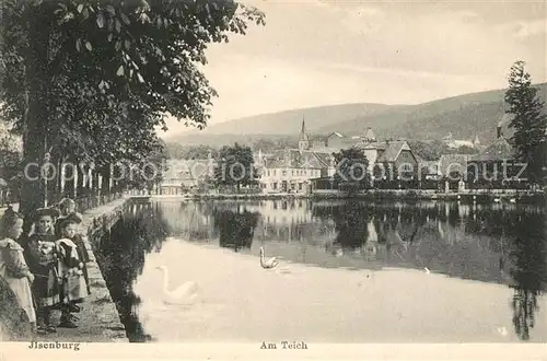 AK / Ansichtskarte Ilsenburg_Harz Am Teich Ilsenburg Harz