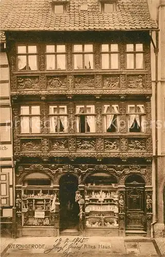 AK / Ansichtskarte Wernigerode_Harz Altes Haus Wernigerode Harz