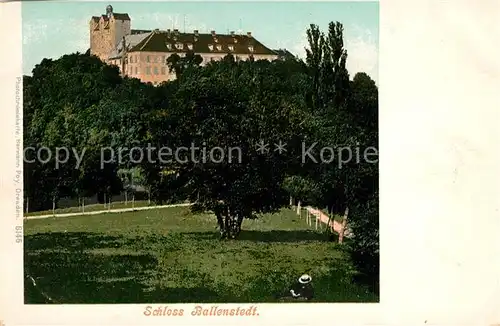 AK / Ansichtskarte Ballenstedt Schloss Ballenstedt Ballenstedt