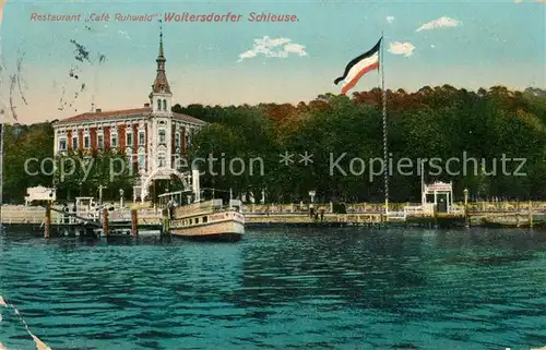 AK / Ansichtskarte Berlin Restaurant Cafe Ruhwald Woltersdorfer Schleuse Berlin