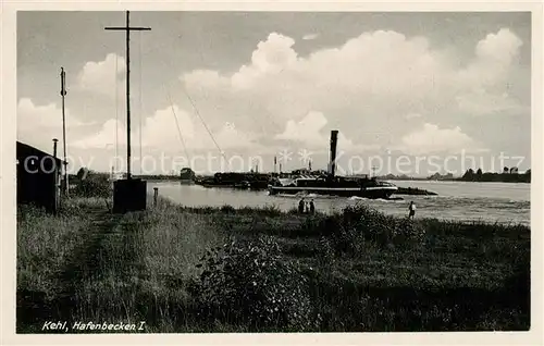 AK / Ansichtskarte Kehl_Rhein Hafenbecken I Kehl_Rhein