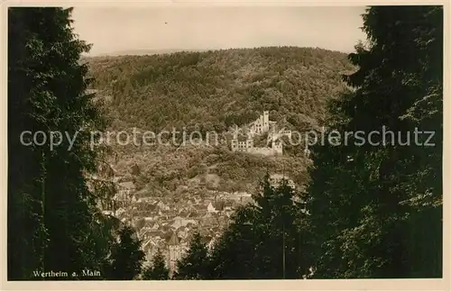 AK / Ansichtskarte Wertheim_Main Schloss Wertheim Main