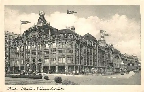 AK / Ansichtskarte Berlin Alexanderplatz Hertie Kaufhaus Berlin