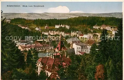 AK / Ansichtskarte Marienbad_Tschechien_Boehmen Blick vom Steinbruch Marienbad_Tschechien