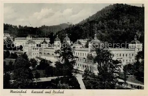 AK / Ansichtskarte Marienbad_Tschechien_Boehmen Kursaal und Neubad Marienbad_Tschechien