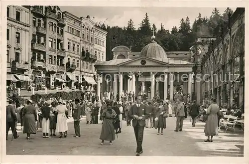 AK / Ansichtskarte Marienbad_Tschechien_Boehmen Kreuzbrunnen Marienbad_Tschechien