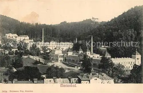 AK / Ansichtskarte Marienbad_Tschechien_Boehmen Teilansicht Marienbad_Tschechien