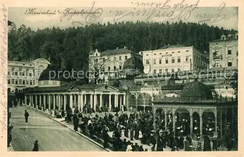 AK / Ansichtskarte Marienbad_Tschechien_Boehmen Kreuzbrunnen Marienbad_Tschechien