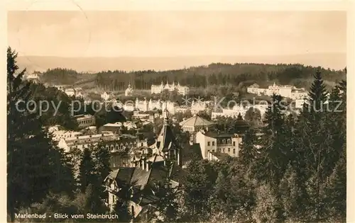 AK / Ansichtskarte Marienbad_Tschechien_Boehmen Blick vom Steinbruch Marienbad_Tschechien