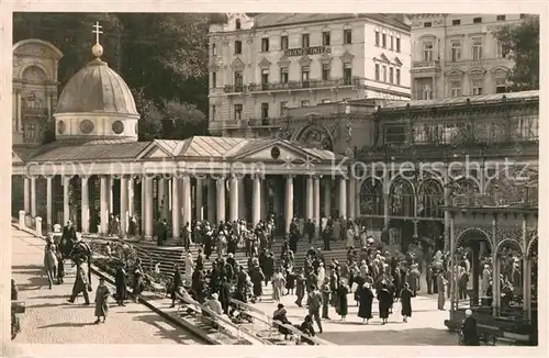 AK / Ansichtskarte Marienbad_Tschechien_Boehmen Kreuzbrunnen Marienbad_Tschechien