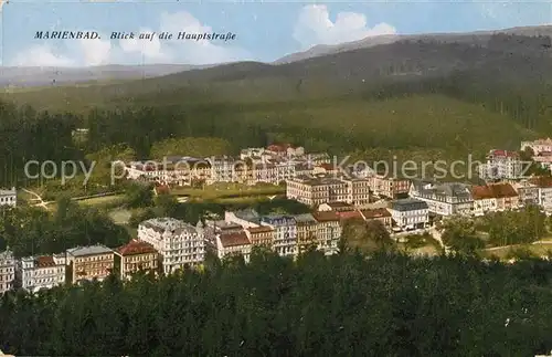 AK / Ansichtskarte Marienbad_Tschechien_Boehmen Stadtblick Marienbad_Tschechien