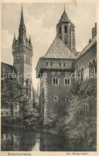 AK / Ansichtskarte Braunschweig Am Burggraben Braunschweig