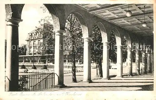 AK / Ansichtskarte Bad_Pyrmont Arkaden mit Kurhaus Bad_Pyrmont