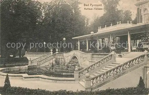 AK / Ansichtskarte Bad_Pyrmont Kurhaus Terrasse Bad_Pyrmont