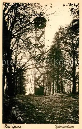 AK / Ansichtskarte Bad_Pyrmont Spelunkenturm Bad_Pyrmont