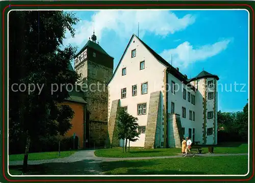 AK / Ansichtskarte Bischofsheim_Rhoen Zehntturm und Rentant Bischofsheim Rhoen
