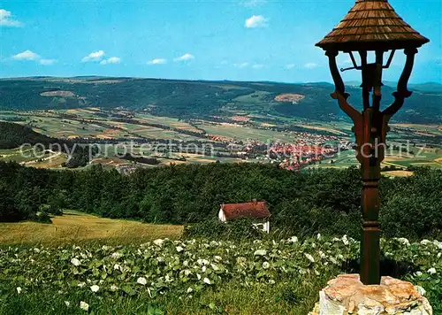 AK / Ansichtskarte Bischofsheim_Rhoen Blick vom Kreuzberg Bischofsheim Rhoen