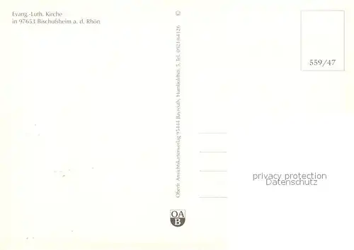AK / Ansichtskarte Bischofsheim_Rhoen Kirche Bischofsheim Rhoen
