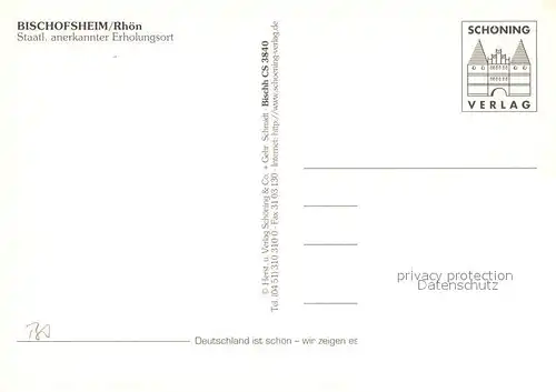 AK / Ansichtskarte Bischofsheim_Rhoen Fliegeraufnahme Bischofsheim Rhoen