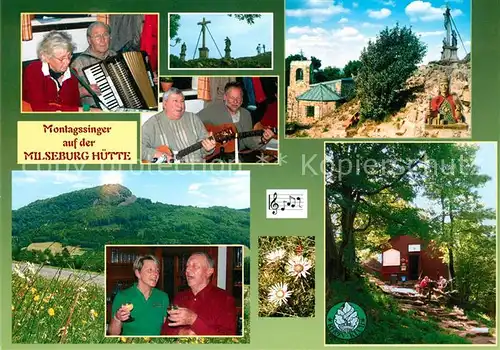 AK / Ansichtskarte Milseburg Montagsinger in der Milseburg Huette Milseburg