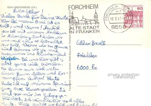 AK / Ansichtskarte Graefenberg_Oberfranken Freibad Denkmal  Graefenberg Oberfranken