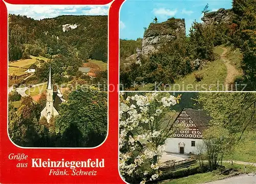 AK / Ansichtskarte Kleinziegenfeld Maria Hilf Kapelle Claudius Schwarzmuehle Kleinziegenfeld