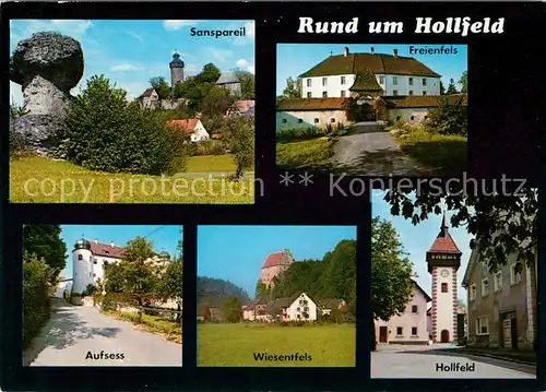 AK / Ansichtskarte Hollfeld Sanspareil Freienfels Wiesenfels Aufsess Hollfeld