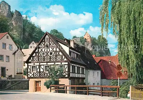 AK / Ansichtskarte Pottenstein_Oberfranken Fachwerk Pottenstein_Oberfranken