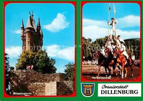 AK / Ansichtskarte Dillenburg Wilhelmsturm Hengstparade Dillenburg