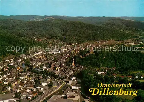 AK / Ansichtskarte Dillenburg Fliegeraufnahme Oranienstadt Dillenburg