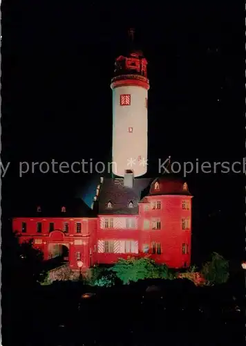 AK / Ansichtskarte Frankfurt_Hoechst_Main Schloss im Festlicht Frankfurt_Hoechst_Main