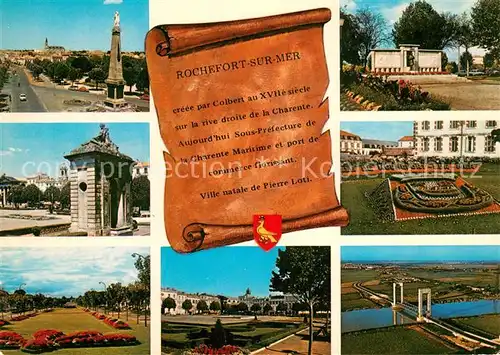 AK / Ansichtskarte Rochefort_sur_Mer Kriegerdenkmal Brunnen Park Pont du Martrou  Rochefort_sur_Mer