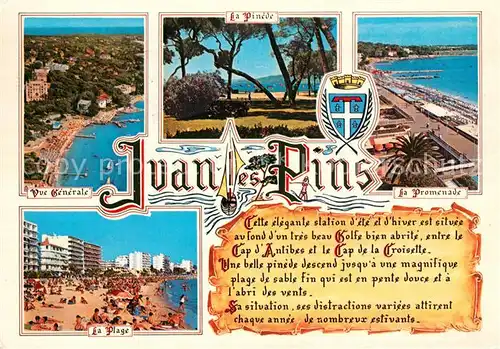AK / Ansichtskarte Juan les Pins Promenade Strand Fliegeraufnahme Juan les Pins