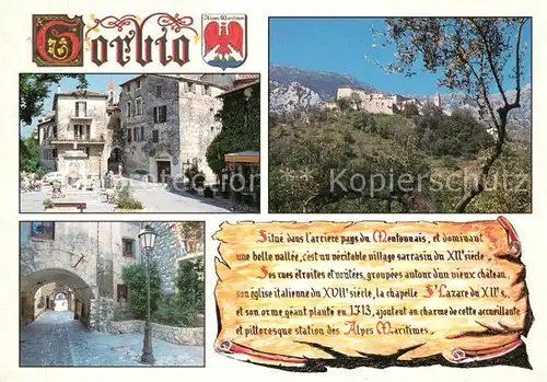 AK / Ansichtskarte Gorbio Panorama Stadtansichten Chronik Gorbio