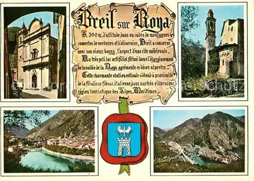 AK / Ansichtskarte Breil sur Roya Kirche Schloss Panoramen Chronik Breil sur Roya