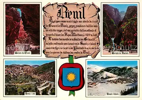 AK / Ansichtskarte Beuil Gorges de Baluis Gorges de Gians Panorama Chronik Beuil