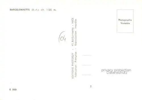 AK / Ansichtskarte Barcelonnette Panoramen Stadtansichten Chronik Barcelonnette