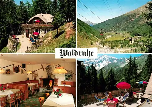 AK / Ansichtskarte Sulden_Ortler Restaurant Cafe Waldruhe  Sulden_Ortler