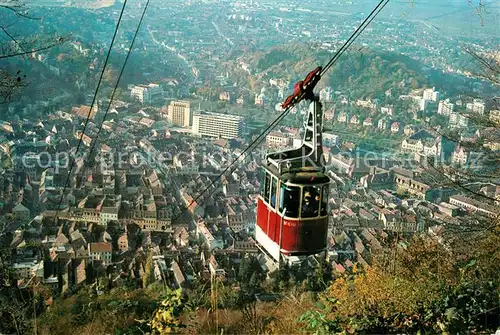 AK / Ansichtskarte Brasov Vedere panoramica Bergbahn Blick ins Tal auf die Stadt Brasov