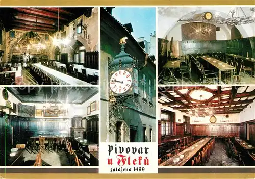 AK / Ansichtskarte Praha_Prahy_Prague Pivovar U Fleku Brauerei Gaststaette Restaurant Praha_Prahy_Prague