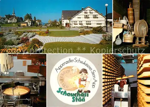 AK / Ansichtskarte Stein_AR Appenzeller Schaukaeserei Restaurant Stein_AR