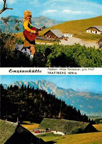 AK / Ansichtskarte Sankt_Koloman Enzianhuette Trattberg Alpenpanorama Sankt Koloman