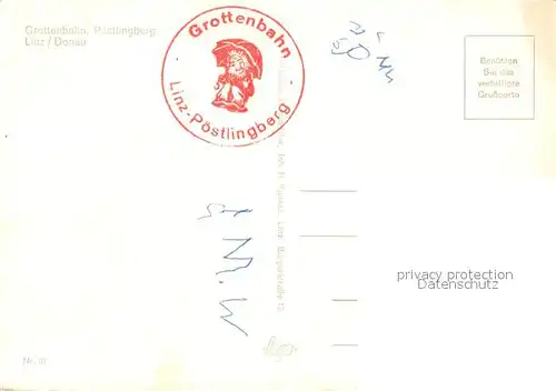 AK / Ansichtskarte Linz_Donau Grottenbahn Poestlingberg Linz_Donau