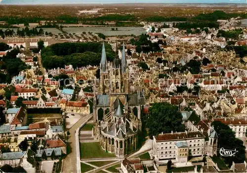 AK / Ansichtskarte Bayeux La Cathedrale vue aerienne Bayeux