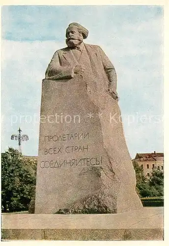 AK / Ansichtskarte Moskau Karl Marx Denkmal  Moskau